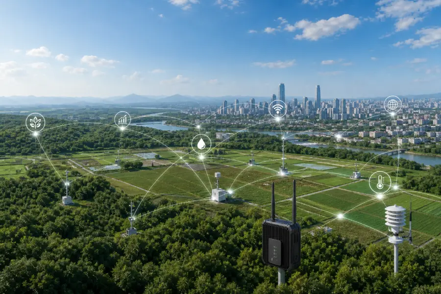 Connected IoT network across real-world locations