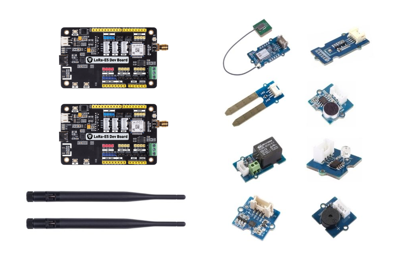 LoRaWAN Developer Kit with Wio E5 Developer Kit: Develop more possibilities with Helium LongFi Network, compatible with SenseCAP M1