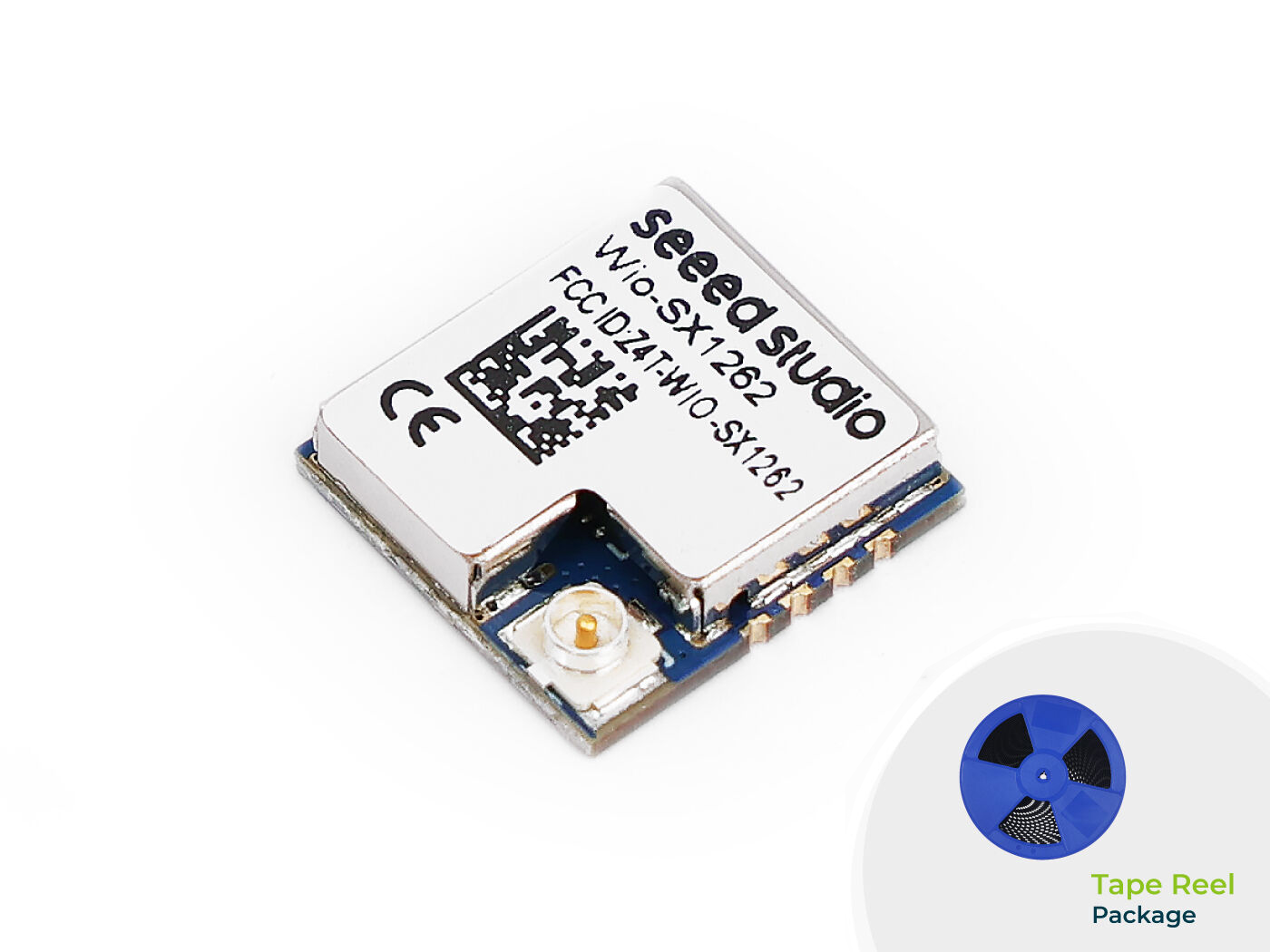 Wio-SX1262 LoRa Wireless Module (Tape Reel), SX1262 embedded, supports LoRa&LoRaWAN on EU868 & US915