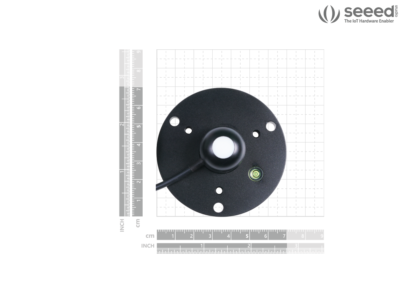 Industrial PAR Sensor (S-PAR-02B) MODBUS-RTU RS485, with Waterproof Aviation Connector connected hardware additional product view