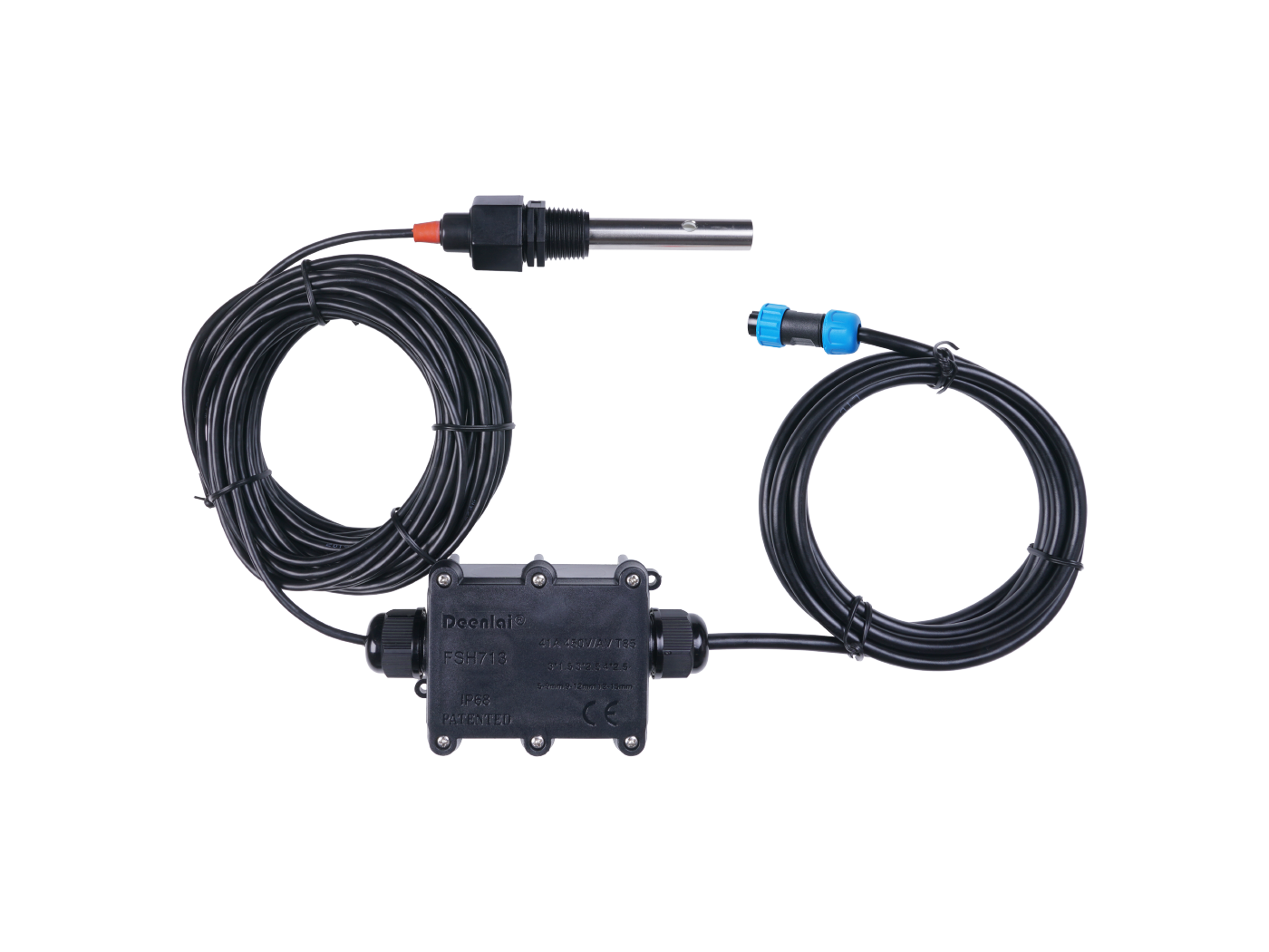 Industrial EC & TDS Sensor MODBUS-RTU RS485 & 0-2V Analog Voltage with waterproof aviation connector connected hardware additional product view