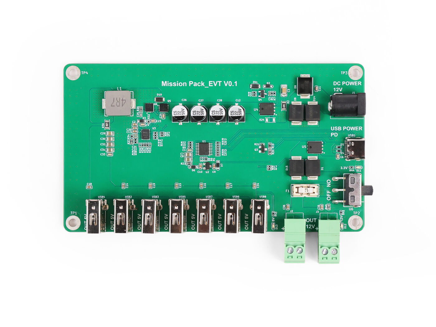 USB Charger Station Board — PCBA connected hardware additional product view