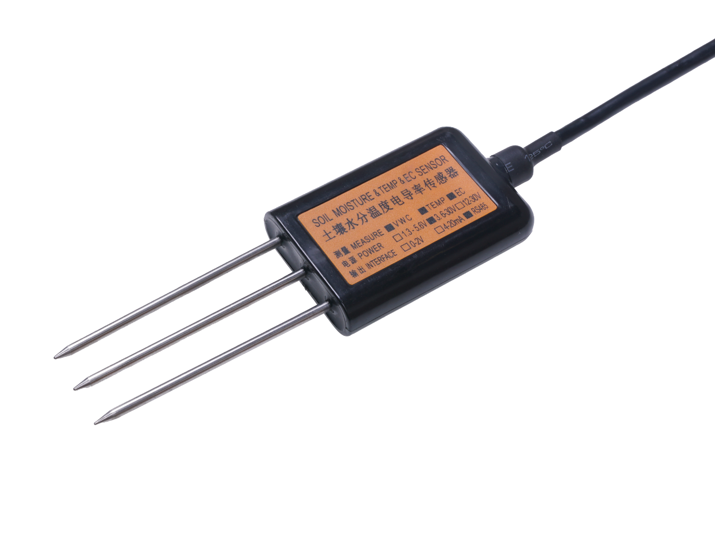Industrial Soil Moisture & Temperature & EC Sensor MODBUS-RTU RS485 (S-Soil MTEC-02A) connected hardware additional product view