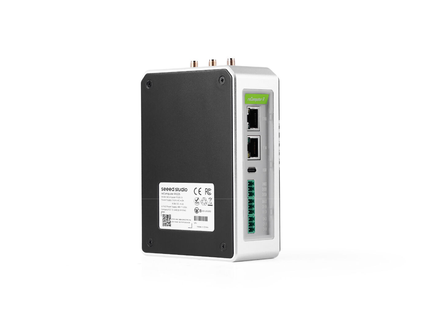 reComputer R1225 LoRaWAN Gateway & Industrial Controller (US915-4G), CM4-Powered | 4GB RAM, 32GB eMMC connected hardware additional product view