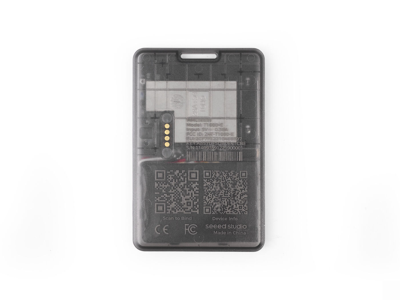 SenseCAP Card Tracker T1000-E for LoRaWAN connected hardware additional product view