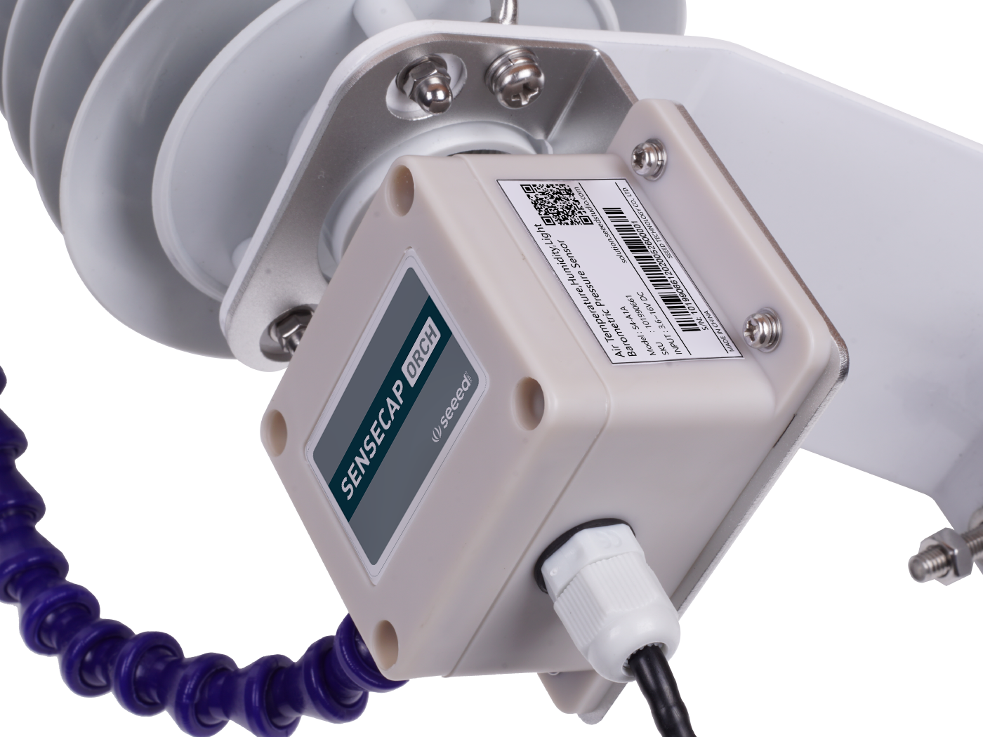 SenseCAP ORCH S4 4-In-1 Weather Sensors (A1A), Air Temperature/Humidity/Atmospheric Pressure/Light connected hardware additional product view
