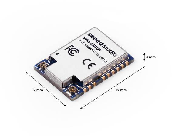 Wio-LR1121 Wireless LoRa Module with IPEX (Tape Reel), LR1121 embedded, supports sub-GHz, 2.4GHz ISM, and 2.1GHz satellite S-band connected hardware additional product view