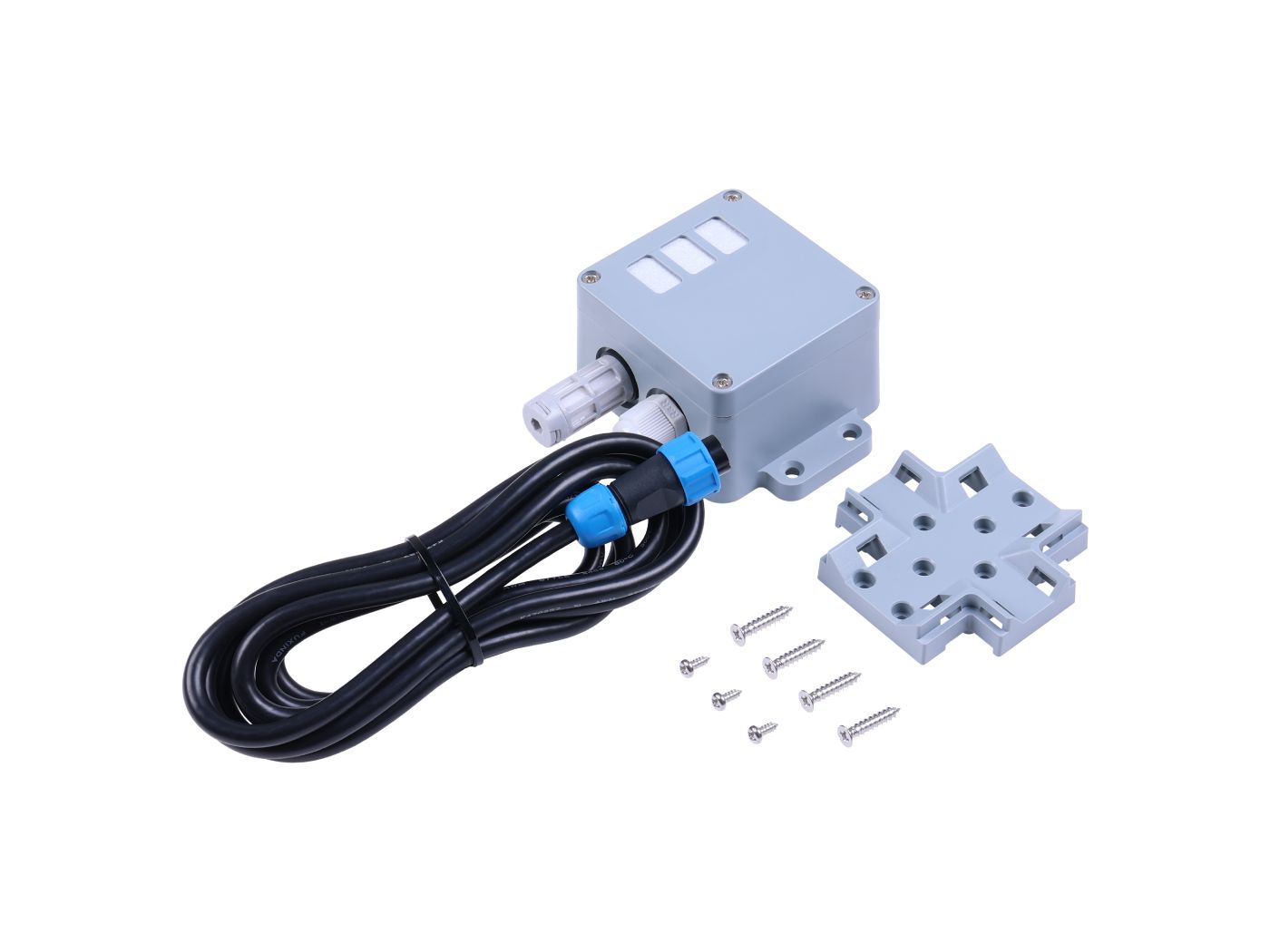 SenseCAP CO2, Temperature and Humidity Sensor with RS485&SDI-12 , with Waterproof Aviation Connector connected hardware additional product view