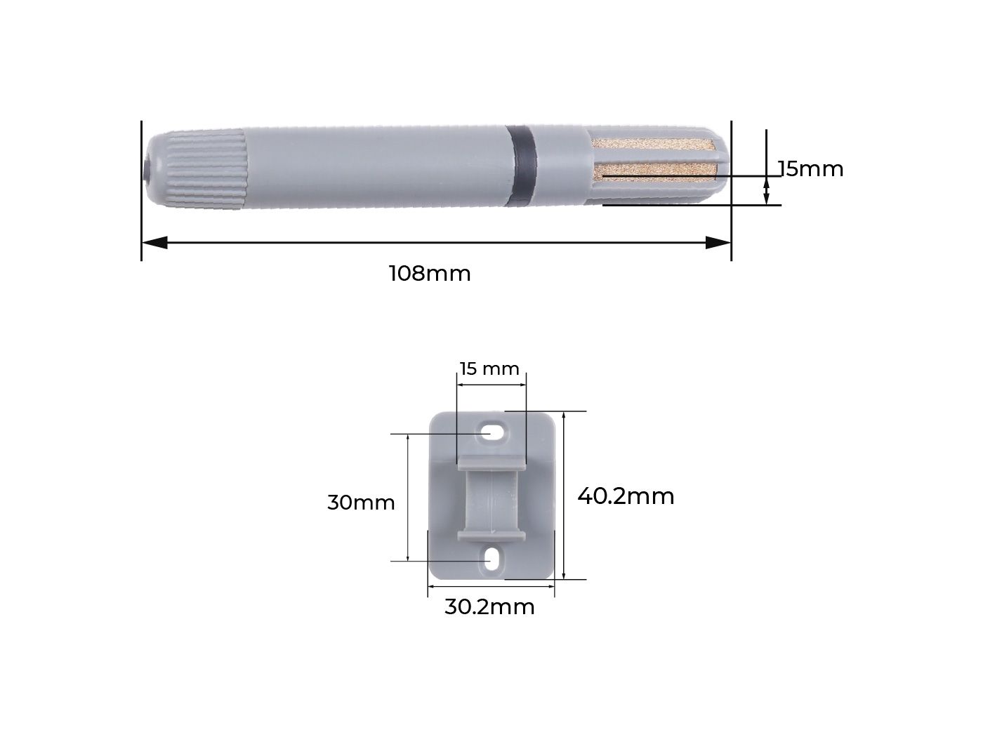 Industrial MODBUS RS485 Air Temperature and Humidity Sensor connected hardware additional product view