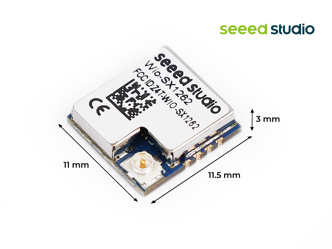 Wio-SX1262 LoRa Wireless Module (Tape Reel), SX1262 embedded, supports LoRa&LoRaWAN on EU868 & US915 connected hardware additional product view
