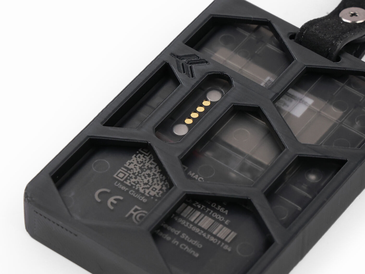 SenseCAP T1000-E Protective Meshtastic Case with Leather Keychain connected hardware additional product view
