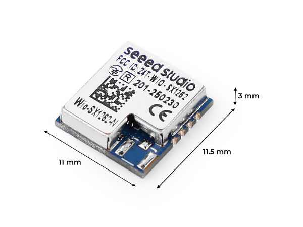 Wio-SX1262 LoRa Wireless Module without IPEX (Tape Reel), SX1262 embedded, supports LoRa&LoRaWAN on EU868 & US915 connected hardware additional product view