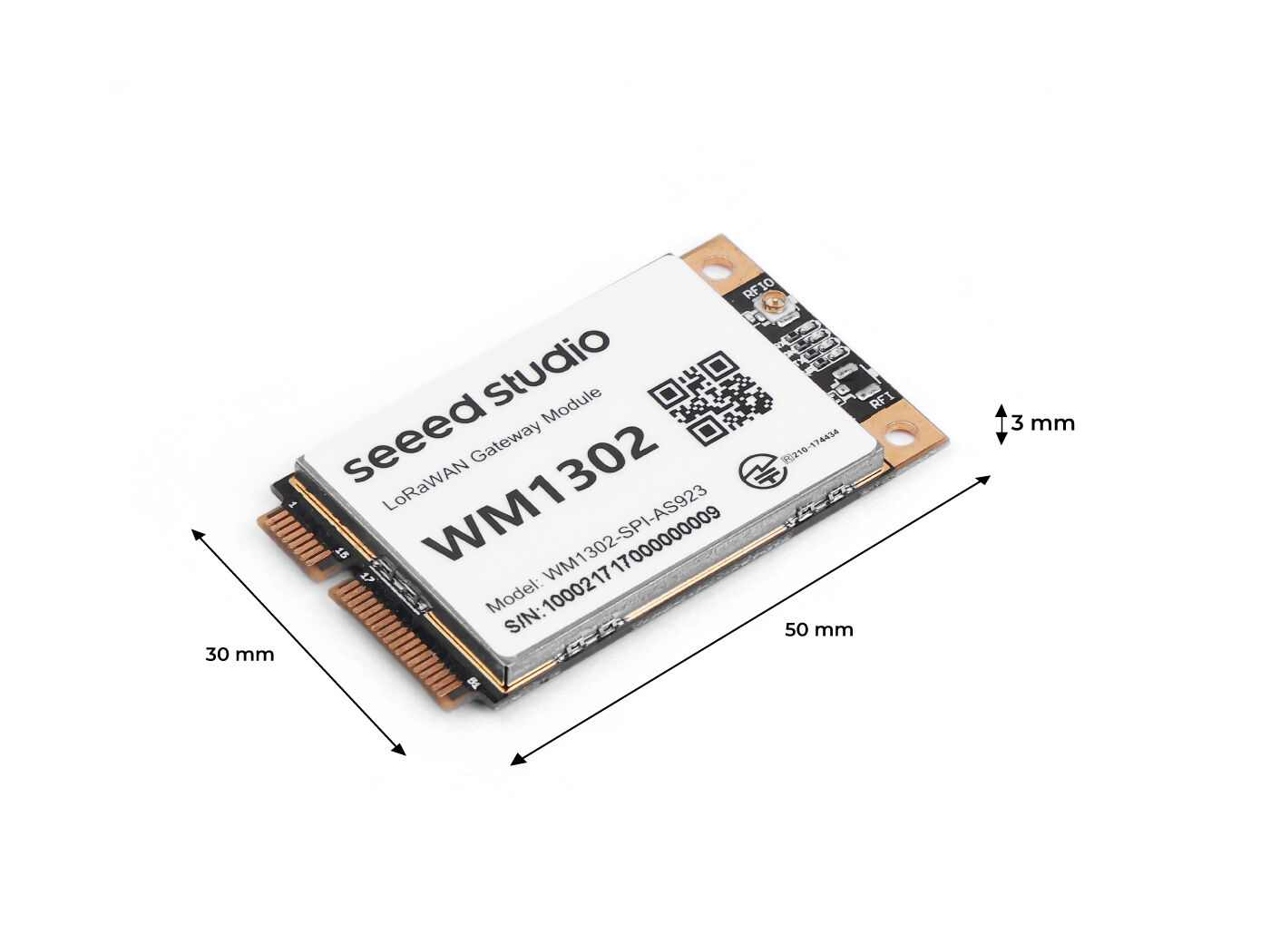 Wio-WM1302 LoRaWAN Gateway Module (SPI) – AS923 connected hardware additional product view