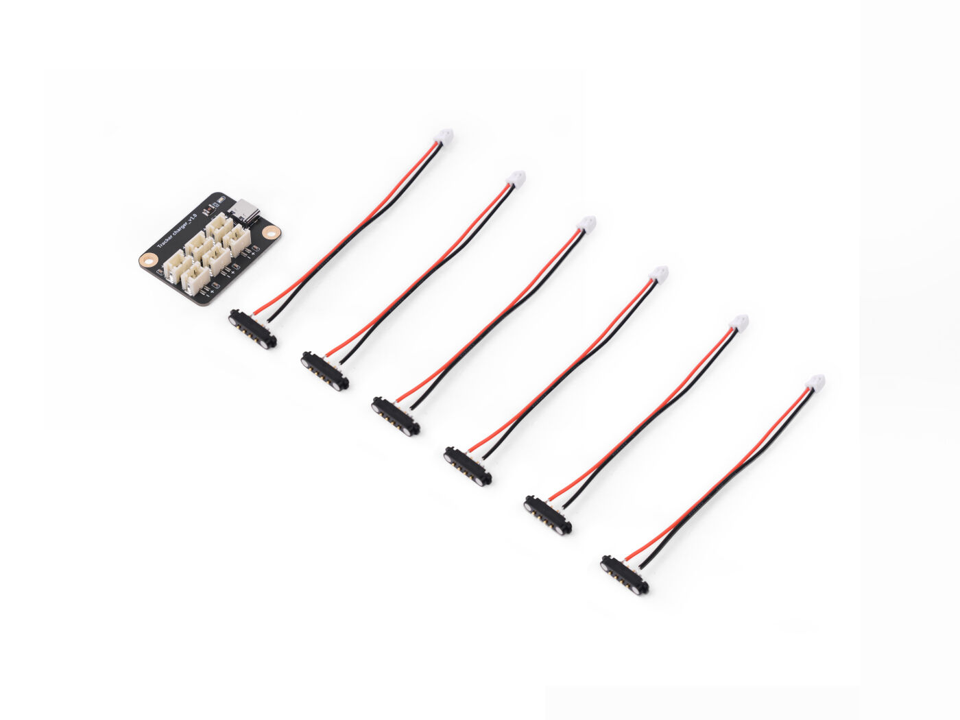 Card Tracker T1000-E Charger Accessory — PCBA with 6 magnetic cables connected hardware additional product view