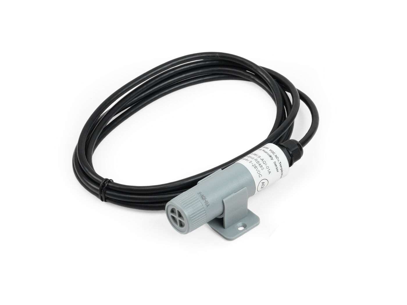 RS485 VOC, NOx, Temperature and Humidity Sensor: Modbus RTU, Indoor Air Quality Monitoring, VOC and NOx Index, Temperature, Humidity and Dew Point Measurement connected hardware additional product view