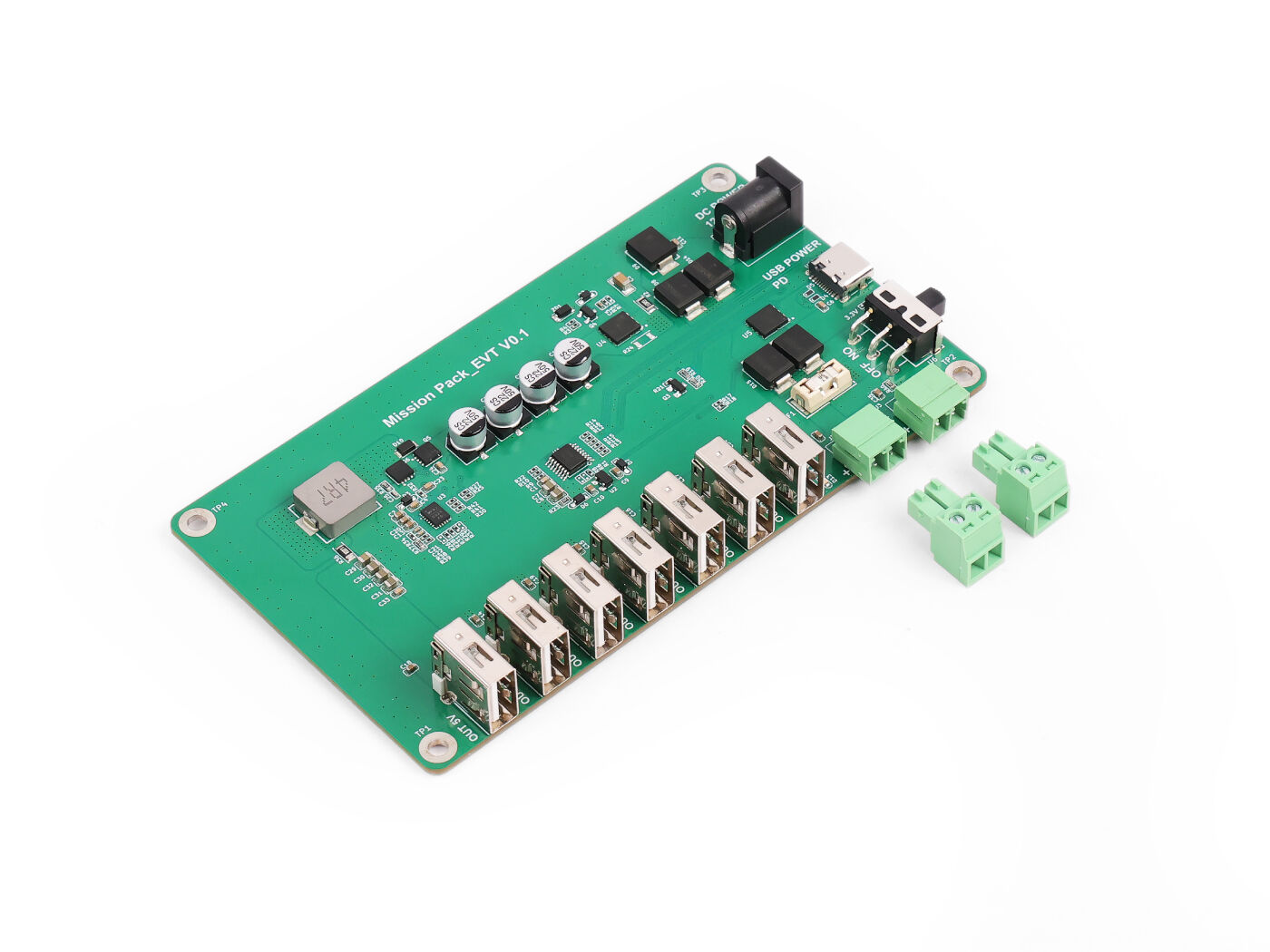 USB Charger Station Board — PCBA connected hardware additional product view