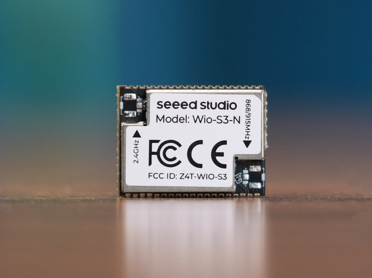 Wio-S3-N Wireless Module without IPEX, ESP32-S3R8, Dual-core Xtensa® LX7 and SX1262 embedded, LoRaWAN, Wi-Fi & BLE, supports EU868 & US915 connected hardware additional product view
