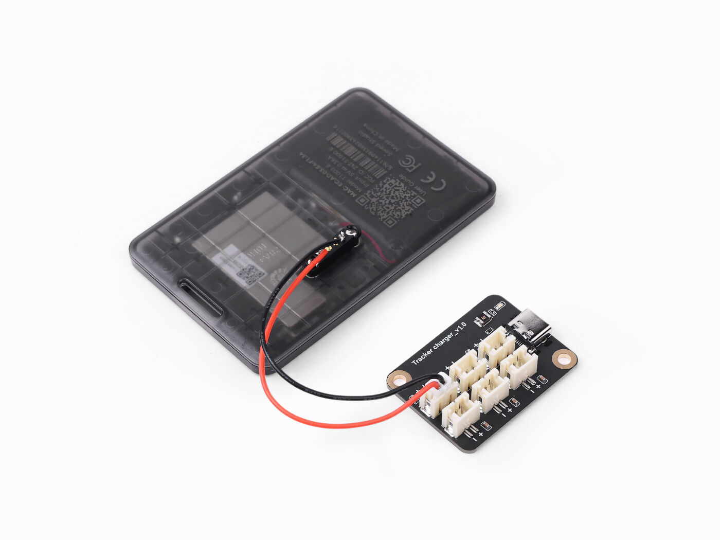 Card Tracker T1000-E Charger Accessory — PCBA with 6 magnetic cables connected hardware additional product view