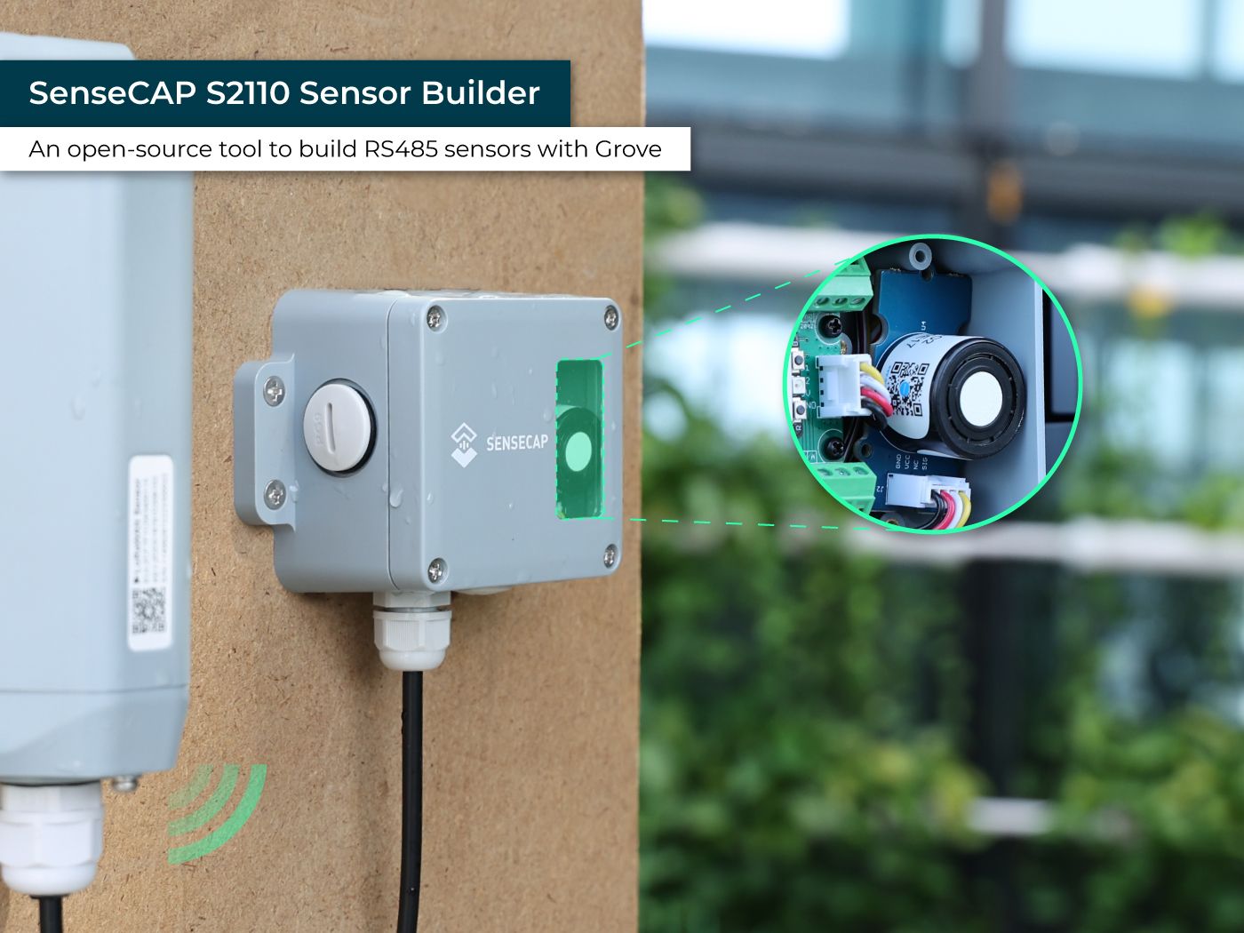 SenseCAP S2110 Sensor Builder, an open-source tool to build RS485 sensors with Grove connected hardware additional product view