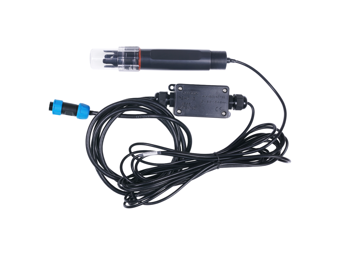 Industrial pH Sensor MODBUS-RTU RS485 & 0-2V Analog Voltage (S-pH-01B), with waterproof aviation connector connected hardware additional product view