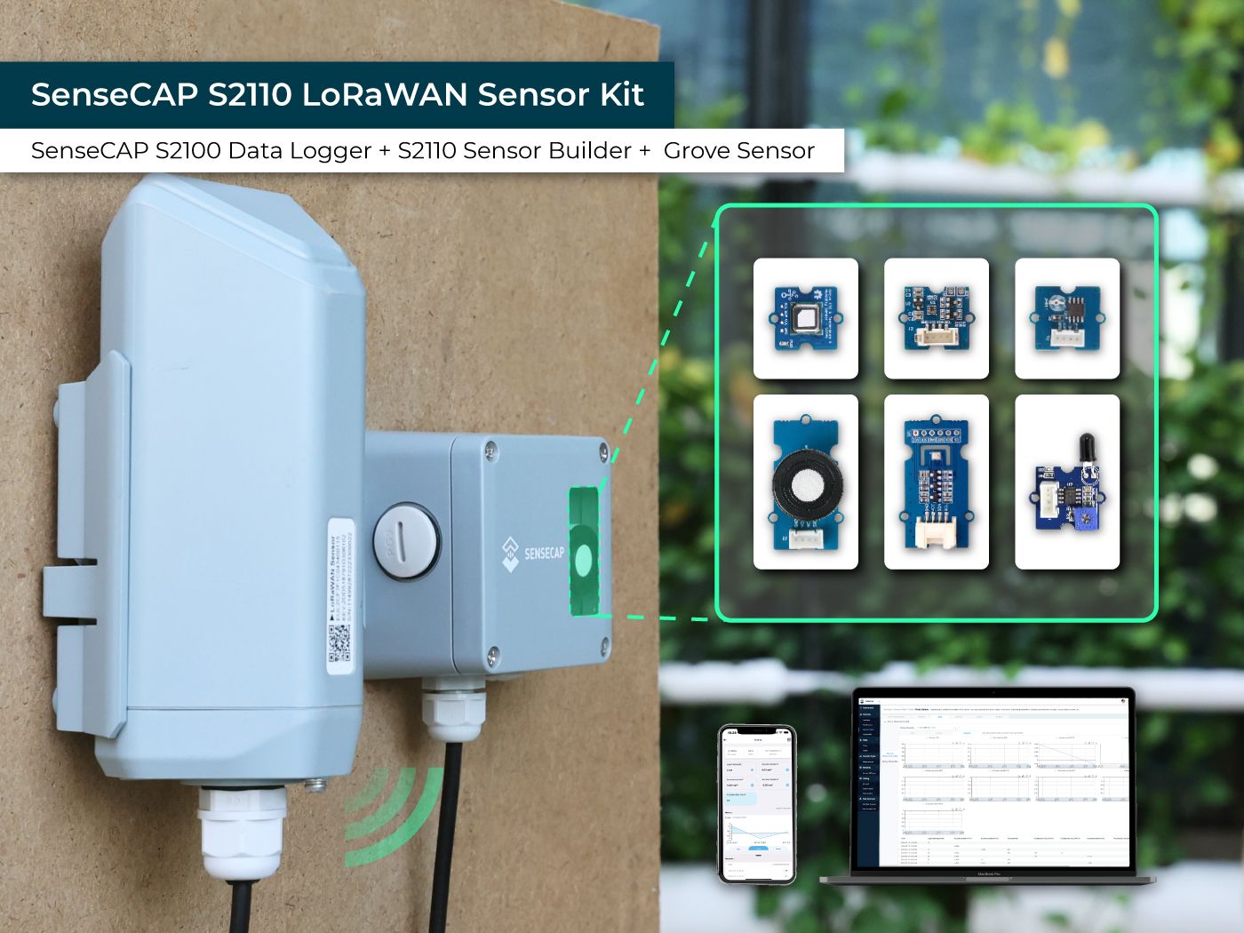 SenseCAP S2110 LoRaWAN Sensor Kit connected hardware additional product view