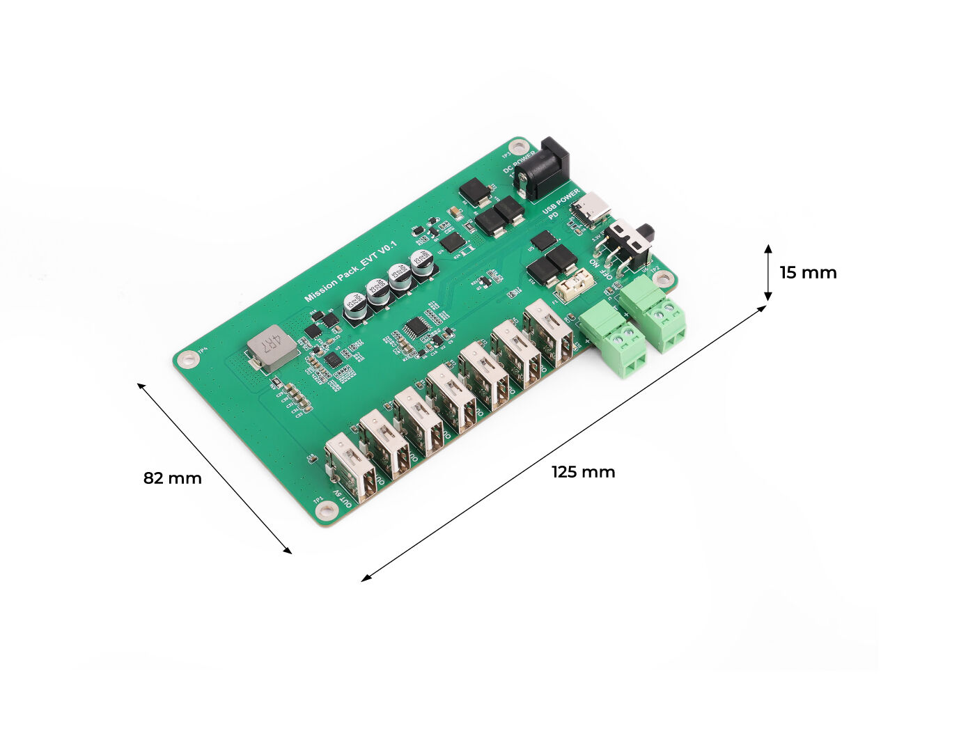 USB Charger Station Board — PCBA connected hardware additional product view
