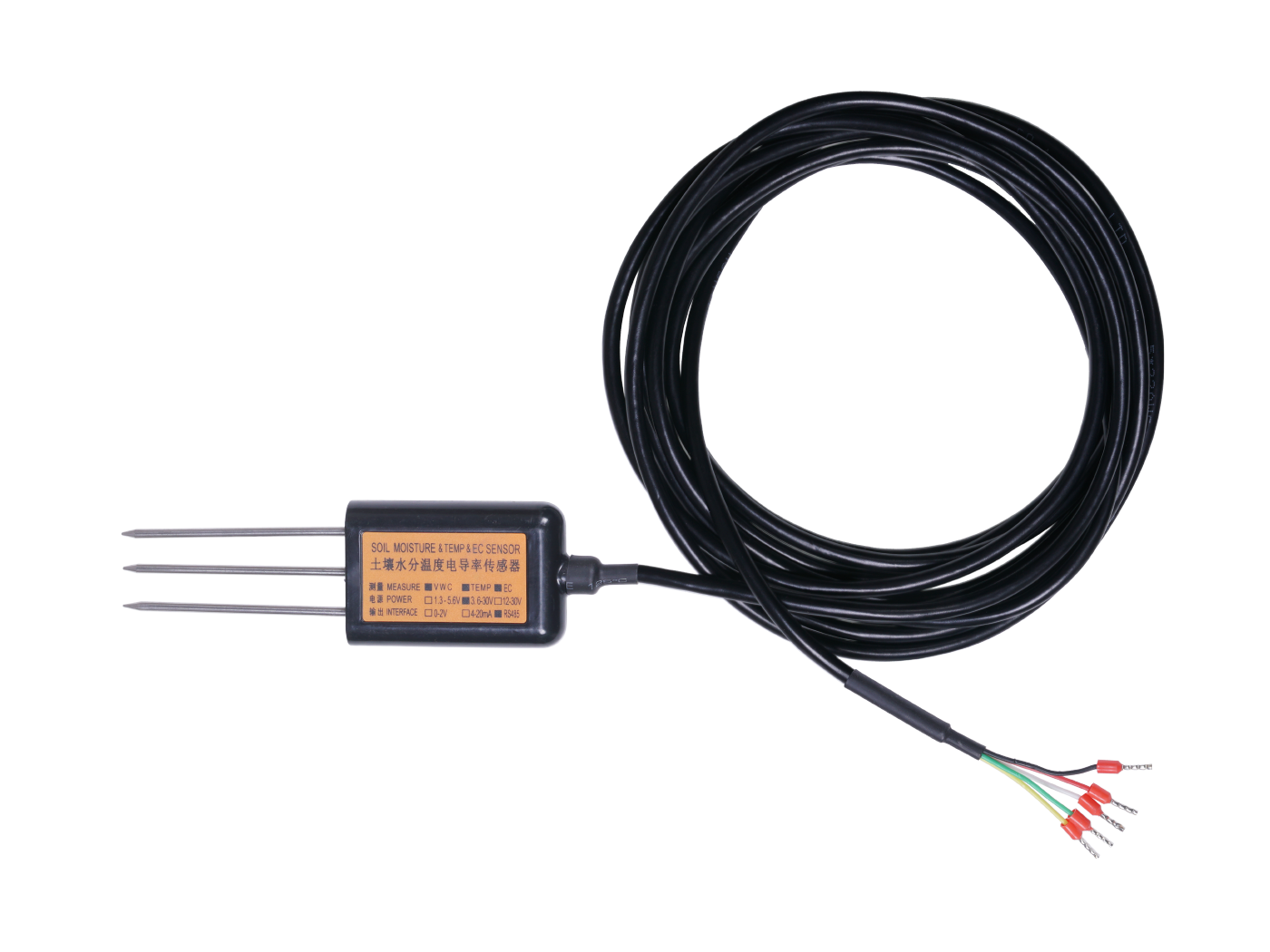 Industrial Soil Moisture & Temperature & EC Sensor MODBUS-RTU RS485 (S-Soil MTEC-02A) connected hardware additional product view