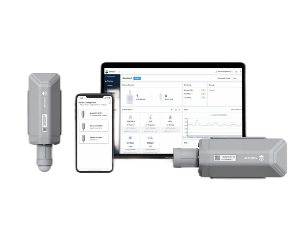 SenseCAP S2105 – LoRaWAN® Soil Moisture, Temperature and EC Sensor connected hardware additional product view
