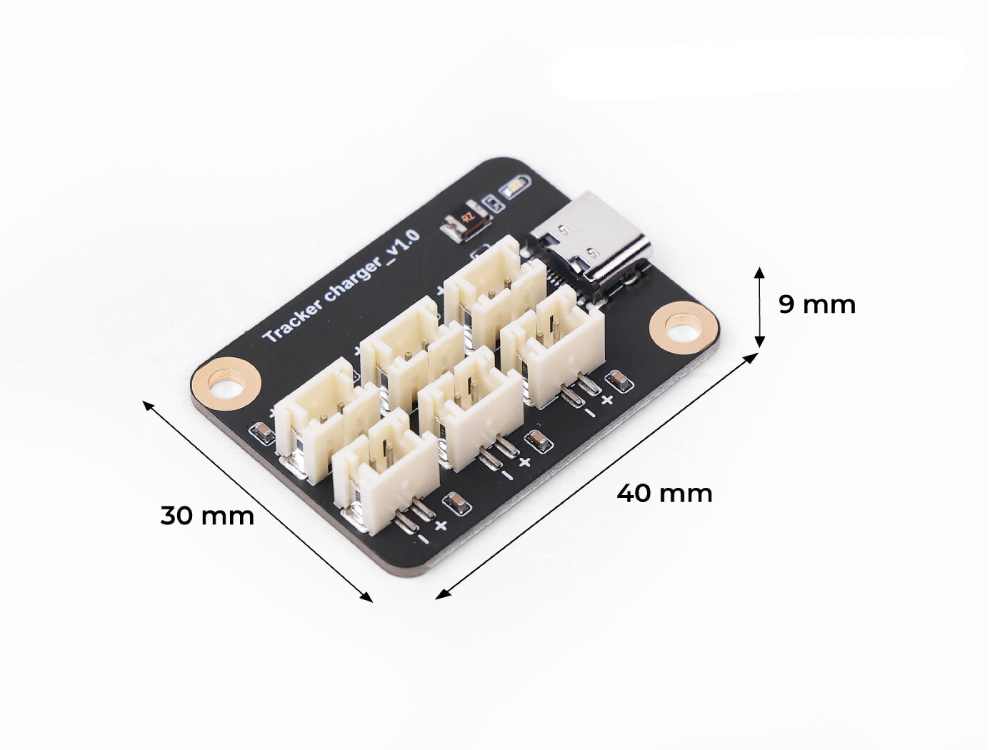 Card Tracker T1000-E Charger Accessory — PCBA with 6 magnetic cables connected hardware additional product view