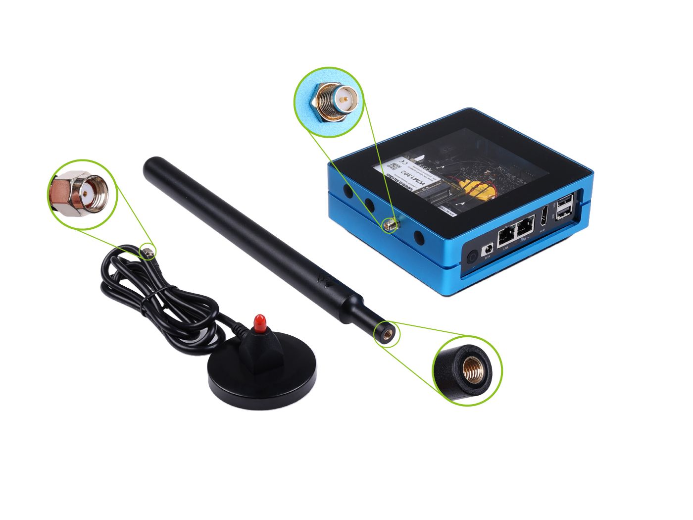 SenseCAP M4 Square-FluxNode, MystNodes and Helium connected hardware additional product view