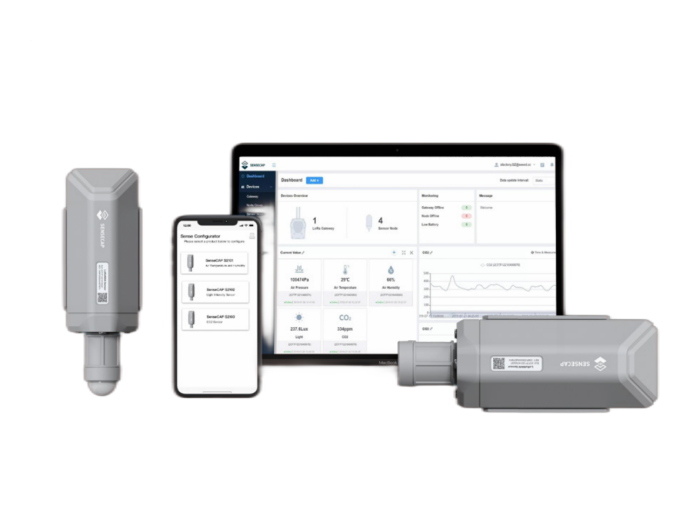 SenseCAP S2103 LoRaWAN® CO2, Temperature, and Humidity Sensor for Outdoor&Indoor Air Quality, CO2 Meter, Carbon Emission connected hardware additional product view
