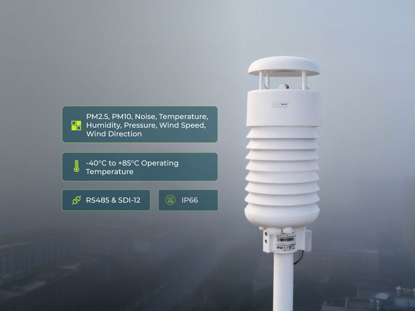 SenseCAP S800 8-in-1 Compact Weather Sensor connected hardware additional product view