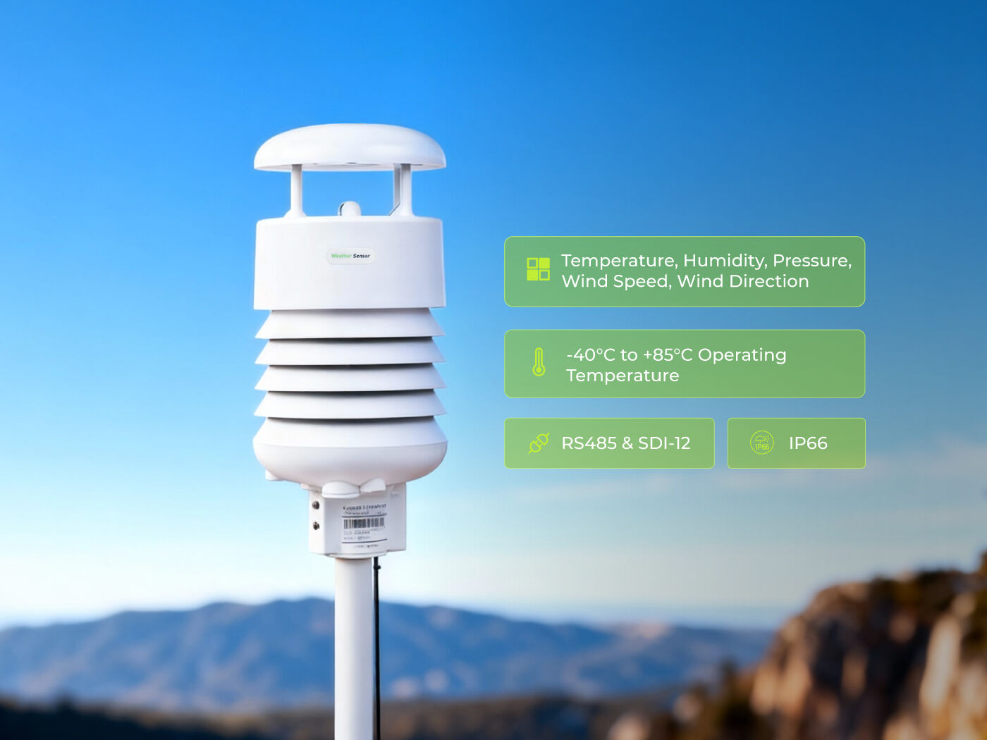SenseCAP S500 V2 5-in-1 Compact Weather Station connected hardware additional product view