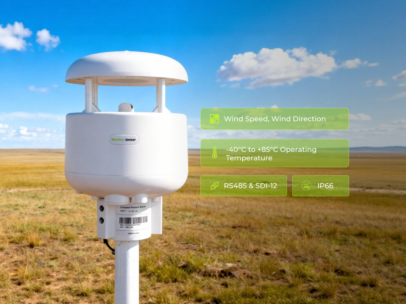 SenseCAP S200 Wind Speed and Direction Sensor connected hardware additional product view
